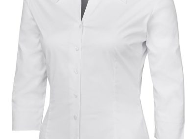 Ladies ¾ Fitted Shirt - White