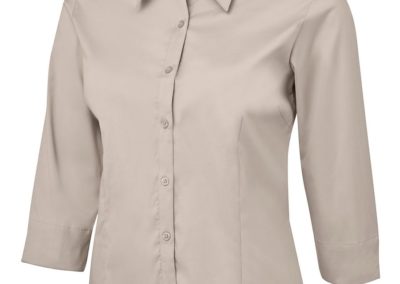 Ladies ¾ Urban Poplin Shirt - BoneLadies ¾ Urban Poplin Shirt - Bone