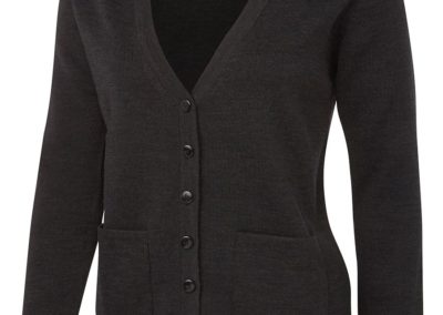 Ladies Knitted Cardigan - Charcoal