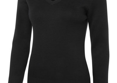 Ladies Knitted Jumper - Black