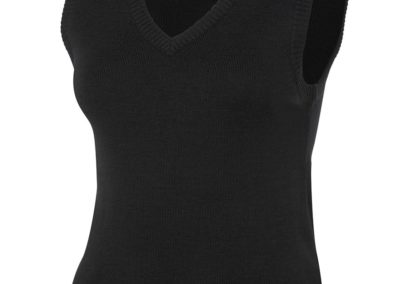 Ladies Knitted Vest - Black