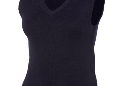 Ladies Knitted Vest - Navy