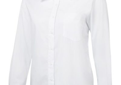Ladies LS Original Poplin Shirt - White