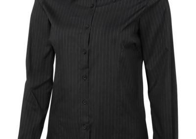 Ladies LS Urban Poplin Shirt - Black