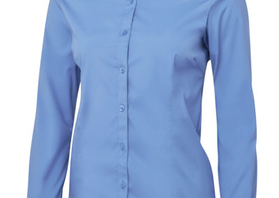 Ladies LS Urban Poplin Shirt - French Blue