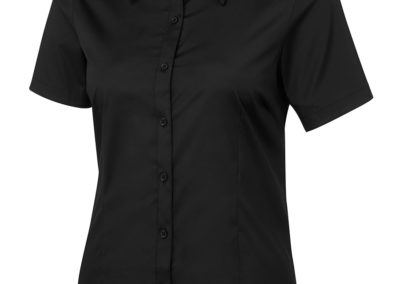 Ladies SS Urban Poplin Shirt - Black