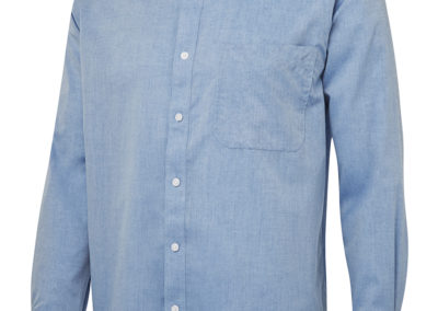 Unisex LS Fine Chambray Shirt - Light Blue