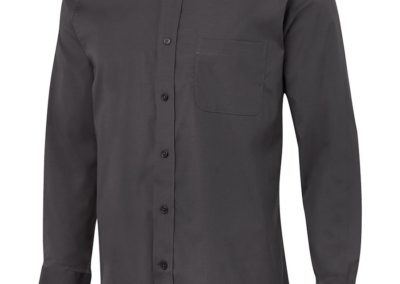 Unisex LS Urban Poplin Shirt - Charcoal