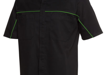 Unisex Podium Industry Shirt -Black/Pea Green