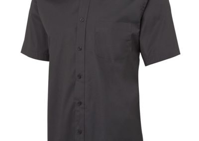 Unisex SS Urban Poplin Shirt - Charcoal